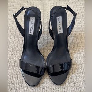 Steve Madden Glossy Black Heels
